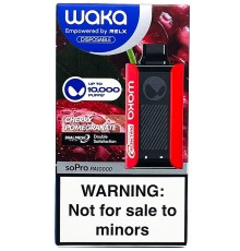 Электронная сигарета одноразовая WAKA soPro PA10000 затяжек Cherry Pomegranate