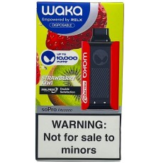 Электронная сигарета одноразовая WAKA soPro PA10000 затяжек Strawberry Kiwi